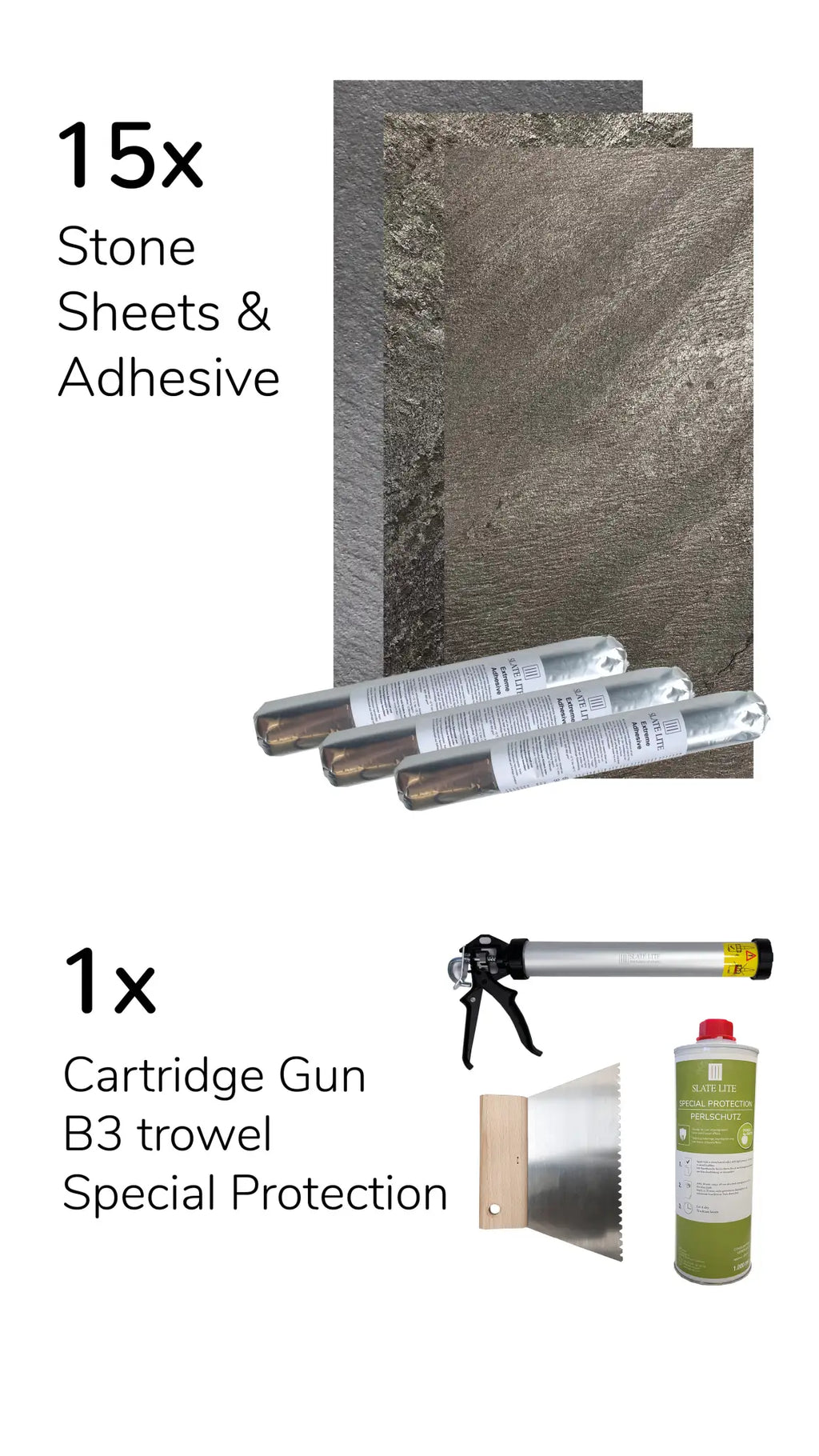 Stonevo Stone Veneers for ZIP Facade System. Galaxy Black.