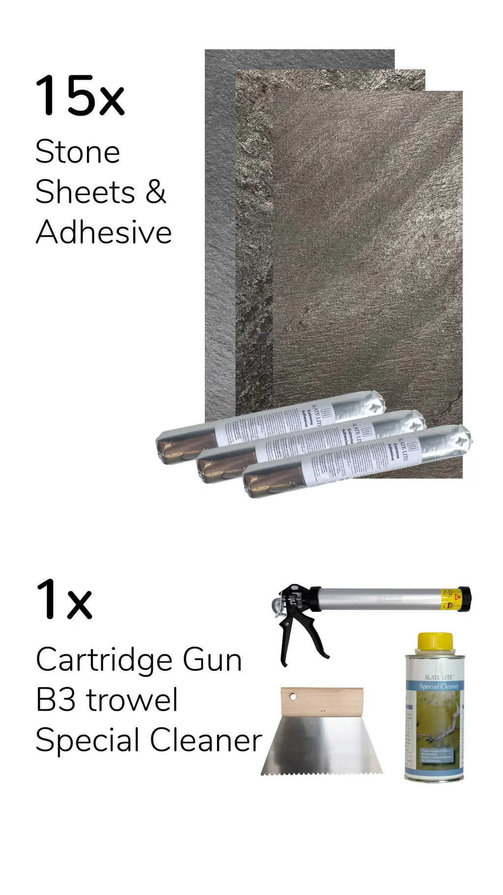 STONEVO Siding Bundle - Galaxy Black (for 120 SQFT)