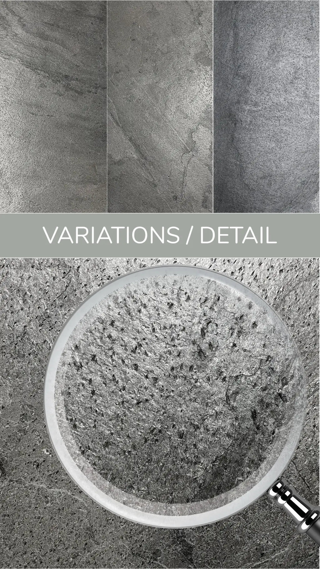 Stonevo Stone Veneers for ZIP Facade System. Silver Grey