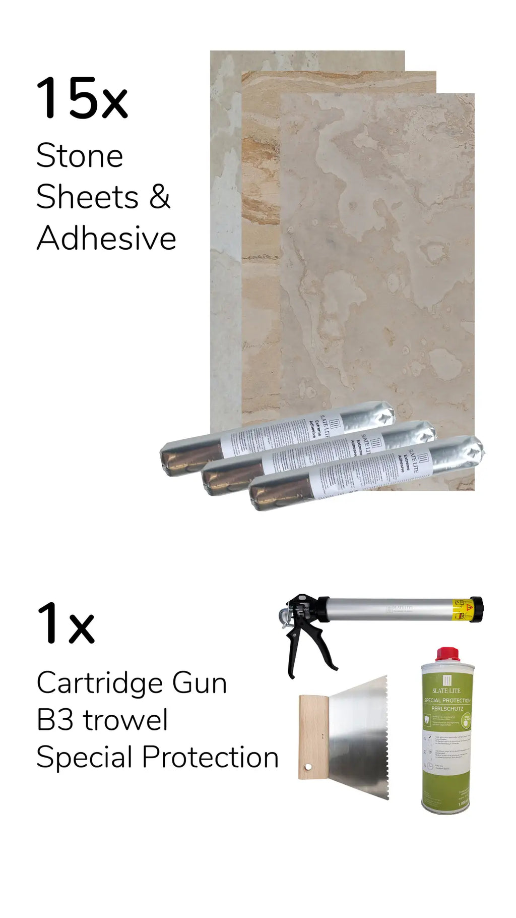 STONEVO Siding Bundle - Tan (for 120 SQFT)