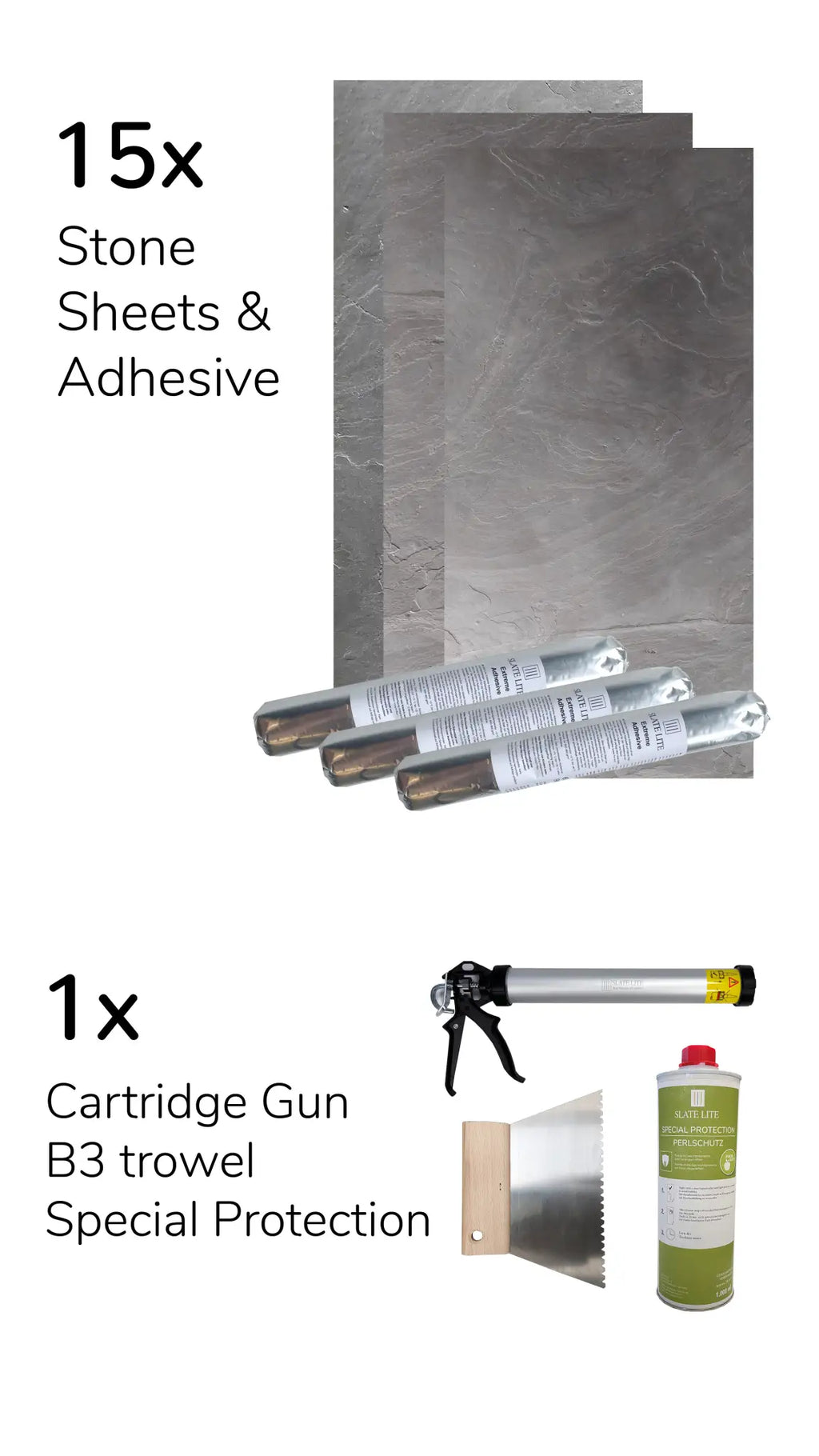 Stonevo Stone Veneers for ZIP Facade System. Nero.