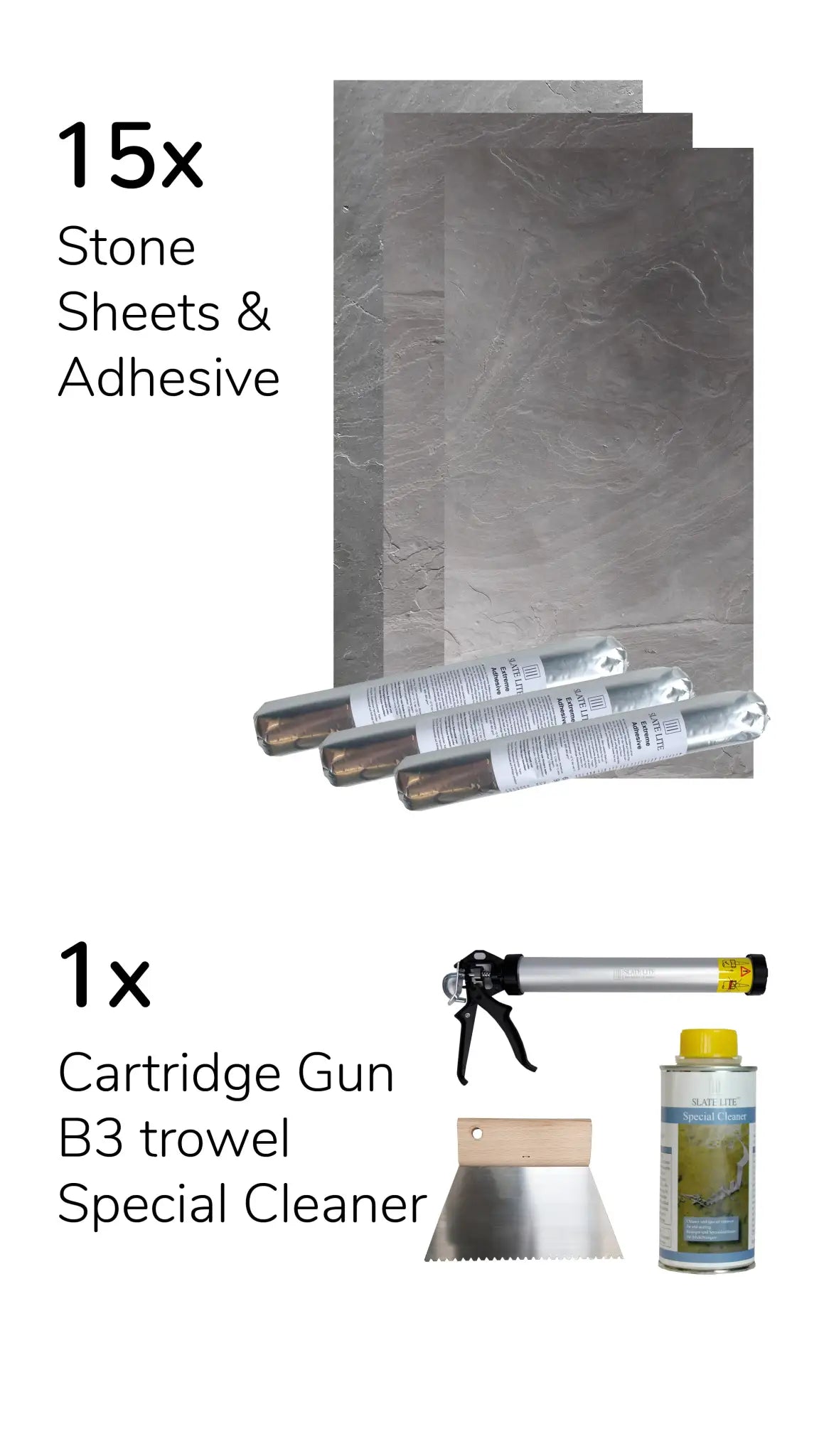 STONEVO Siding Bundle - Nero (for 120 SQFT)