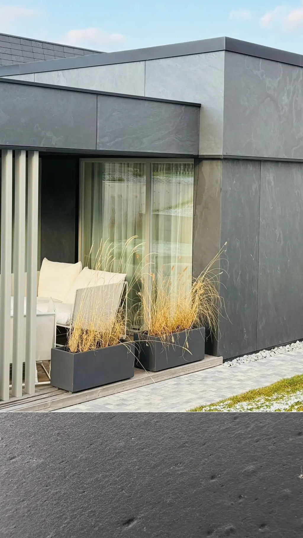 Stonevo Stone Veneers for ZIP Facade System. Nero.